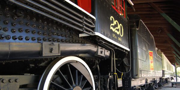 Locomotive <em>220</em> and <em>Grand Isle</em> Private Rail Car