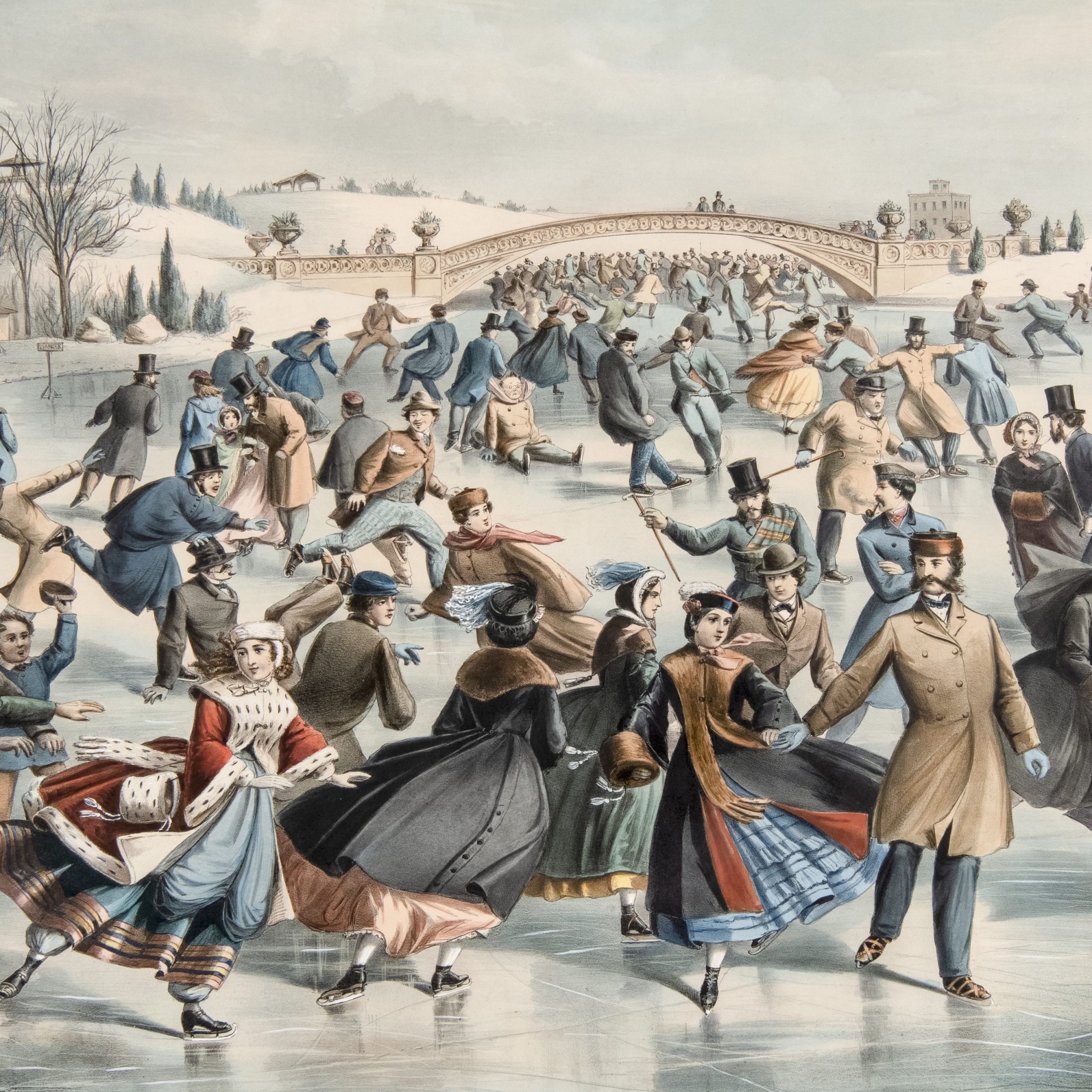 Central-Park, Winter: The Skating Pond