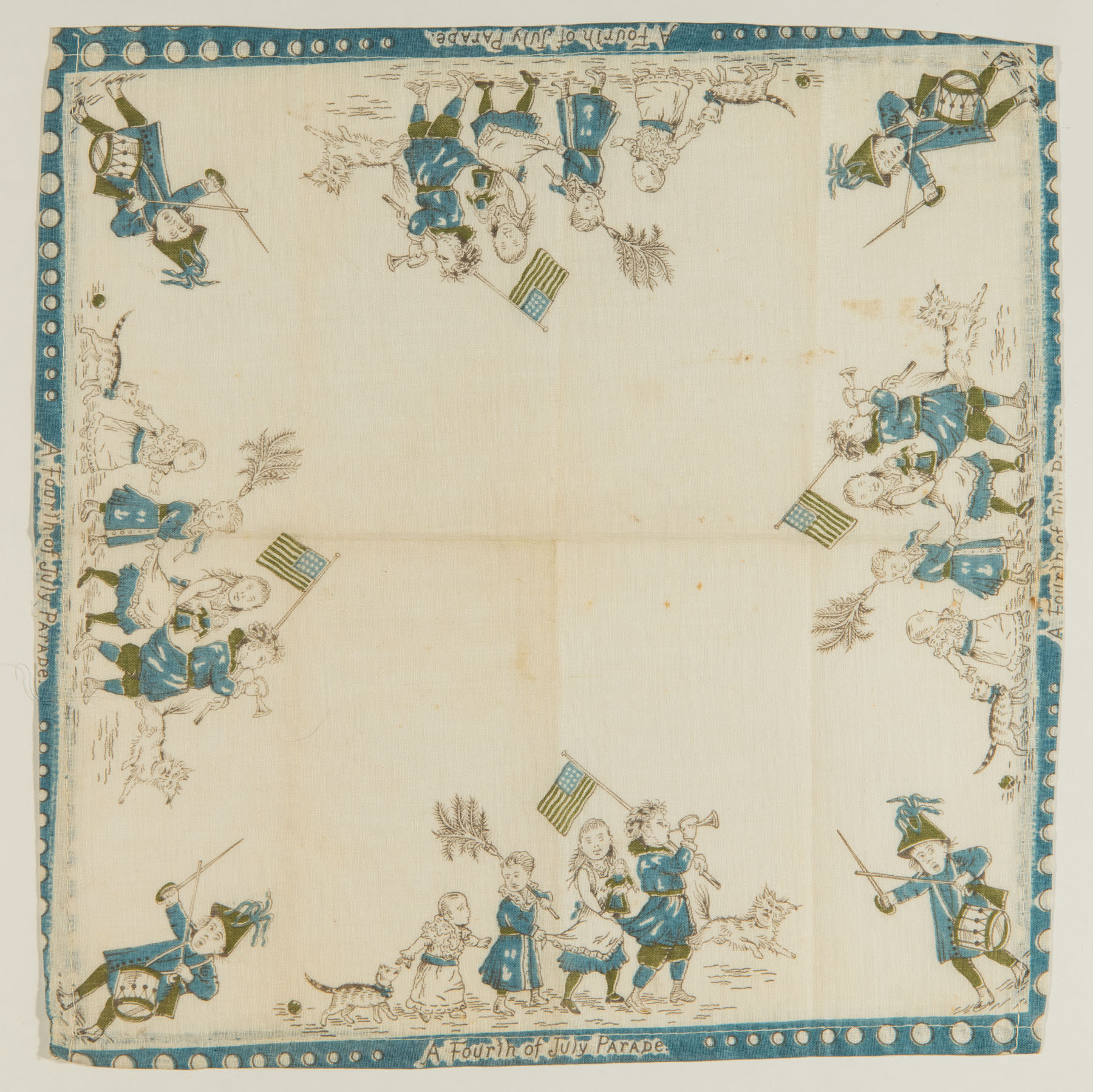 A Fourth of July Parade Child's Handkerchief