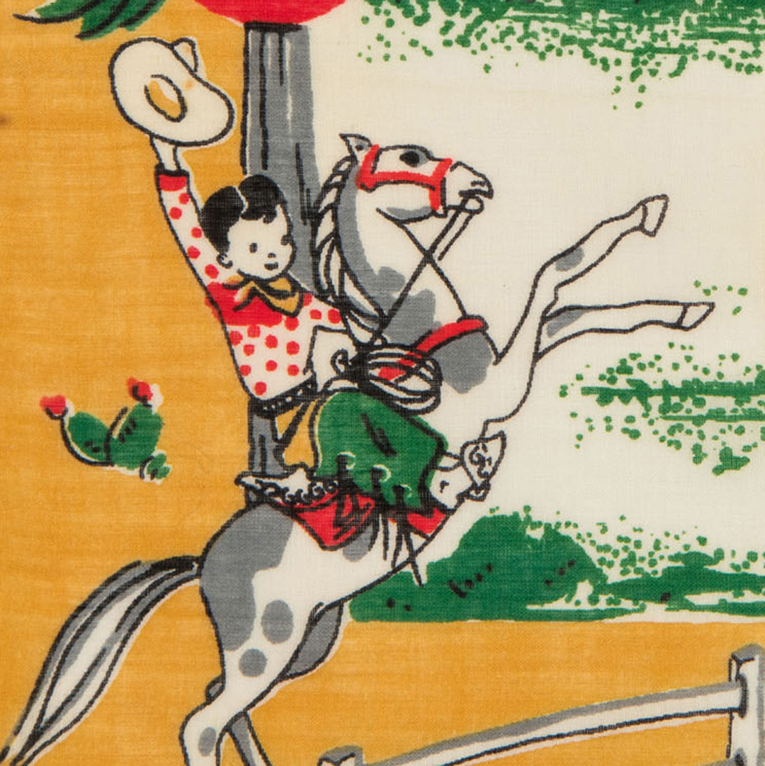Cowboy and Cowgirl Child's Handkerchief