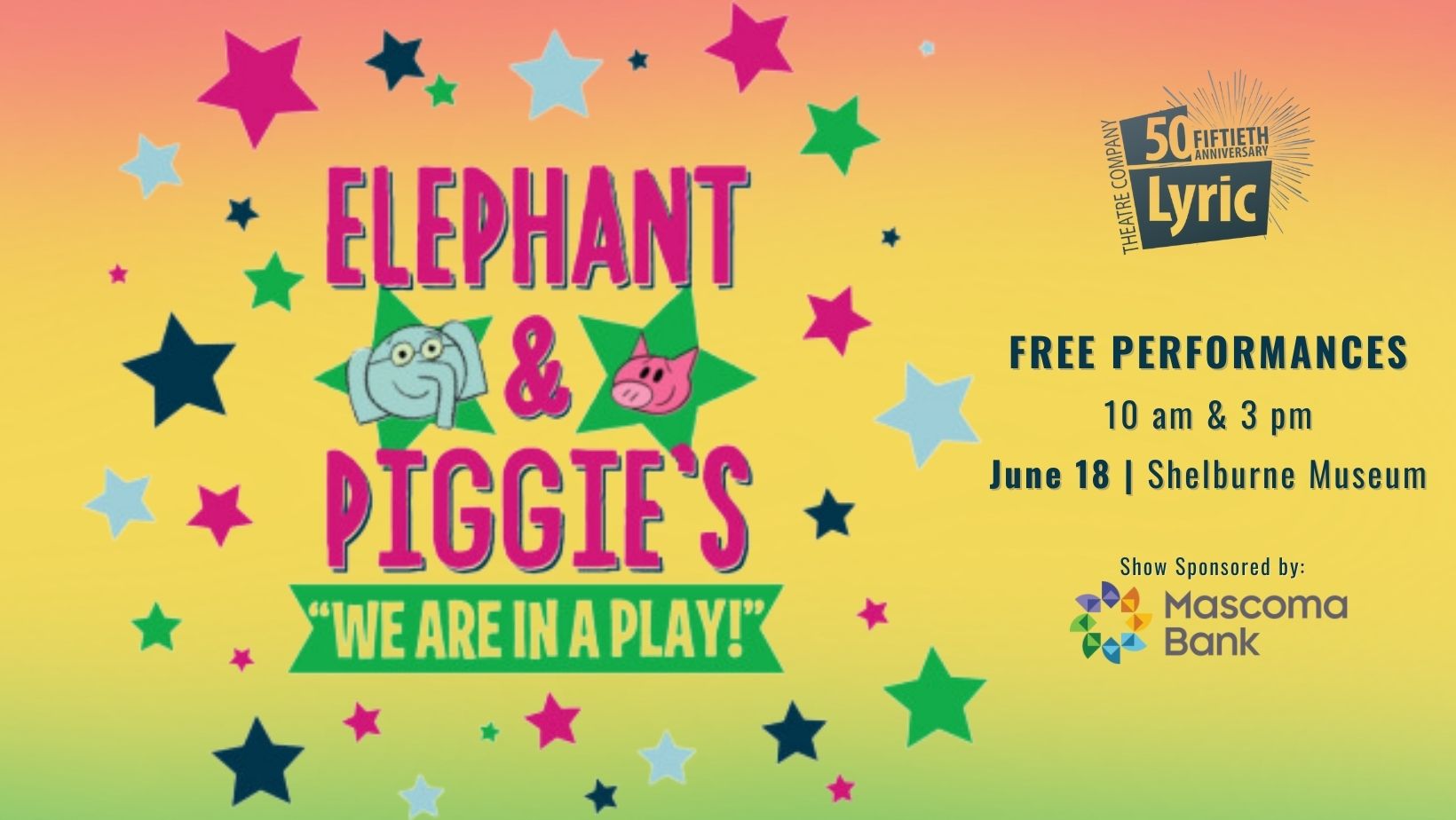 Lyric Theater Performance: Elephant & Piggie - Shelburne Museum